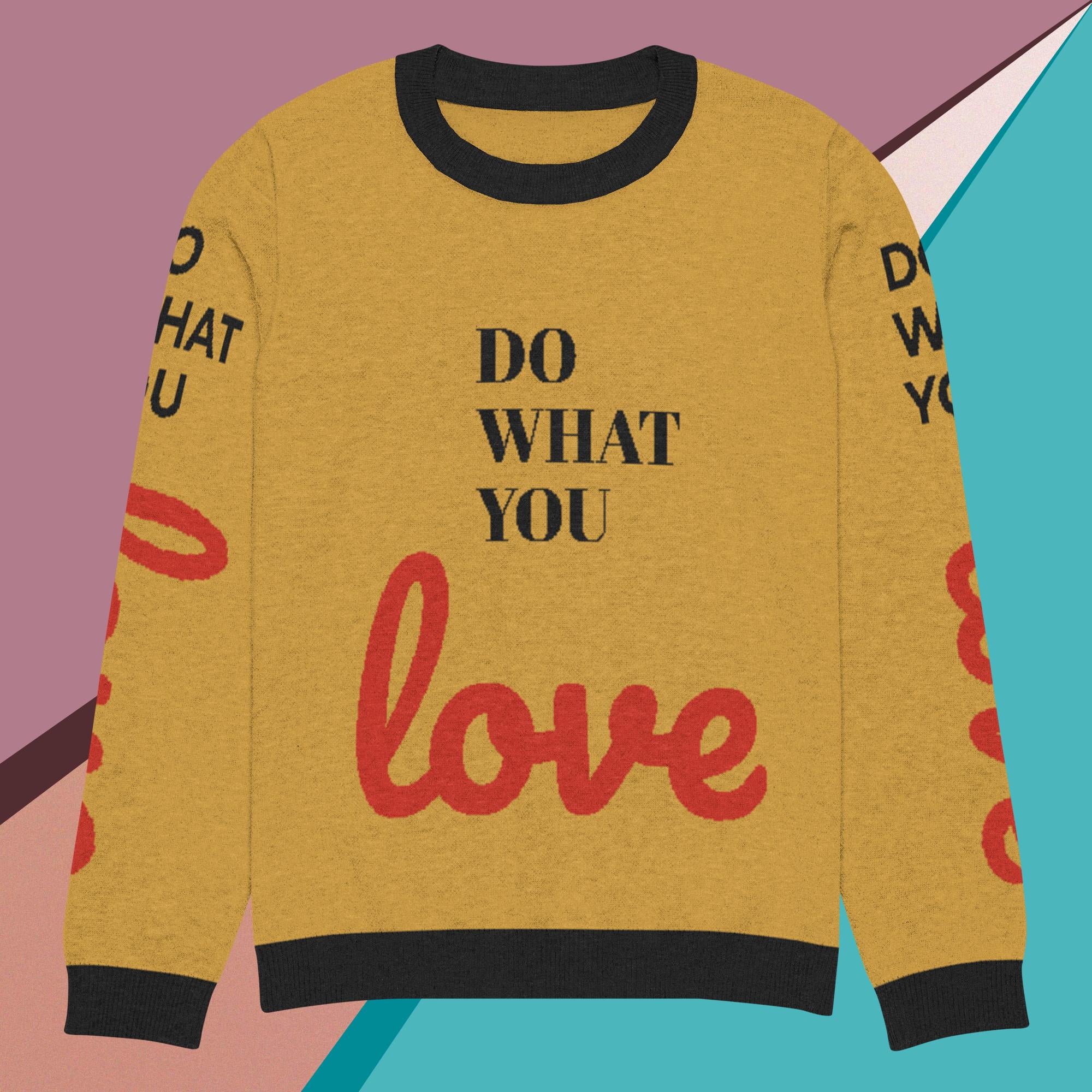 Knitted crew neck sweater