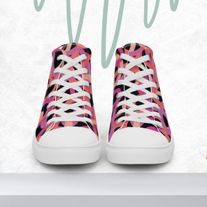 Women’s high top canvas shoes